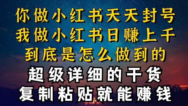 都知道小红书能引流私域变现，可为什么我能一天引流几十人变现上千，但你却频频封号违规被限流【揭秘】-文强博客