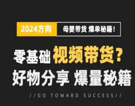 短视频母婴赛道实操流量训练营，零基础视频带货，好物分享，爆量秘籍-文强博客