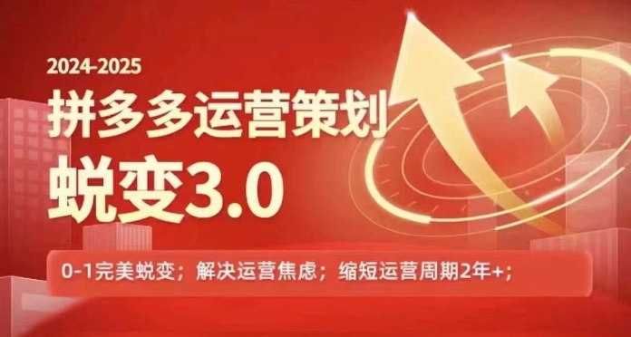 2024-2025拼多多运营策略蜕变3.0，0~1完美蜕变，解决信息焦虑-文强博客