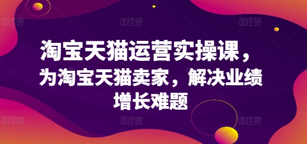 淘宝天猫运营实操课，为淘宝天猫卖家，解决业绩增长难题-文强博客