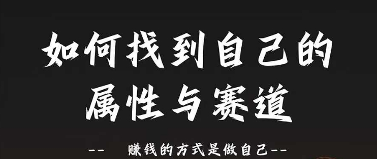 赛道和属性2.0：如何找到自己的属性与赛道，赚钱的方式是做自己-文强博客