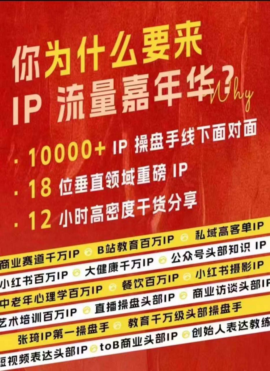 群响IP流量嘉年华，​现场视频+IP江湖2024典藏版PPT-文强博客