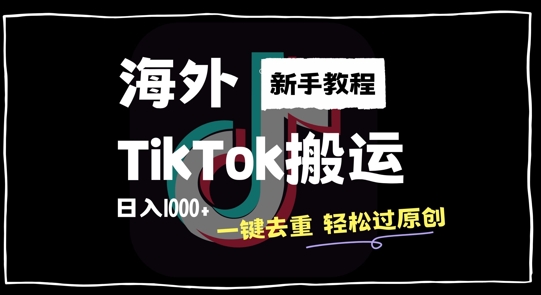 2024最新海外TikTok搬运玩法，一键去重轻松过原创，新手无经验也能日入1k【揭秘】-文强博客